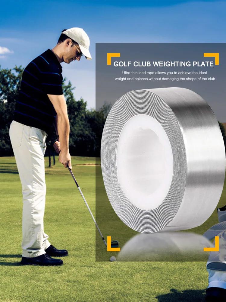 1Roll 30g/50g/100g High Density Lead Weights Golf Lead Tape Self-Adhesion for Wood Iron Putter Wedge Clubs Head Tennis Lead Tape