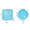 Placemat Tray Molds DIY Coaster Molds Silicone Tray Molds Epoxy Resin Casting Molds for DIY Casting Home Decoration