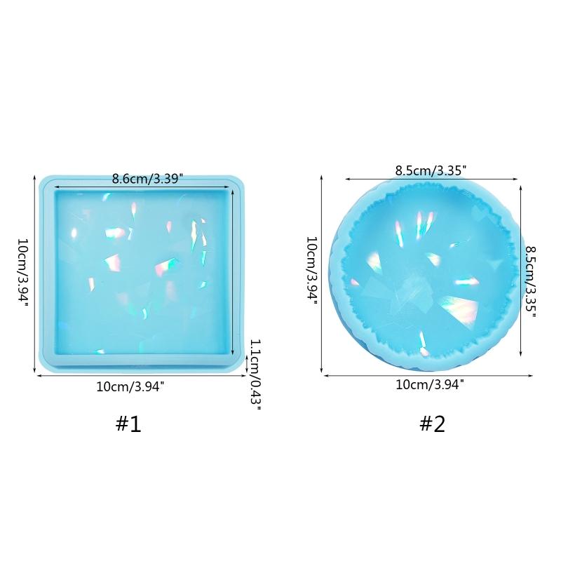 Placemat Tray Molds DIY Coaster Molds Silicone Tray Molds Epoxy Resin Casting Molds for DIY Casting Home Decoration