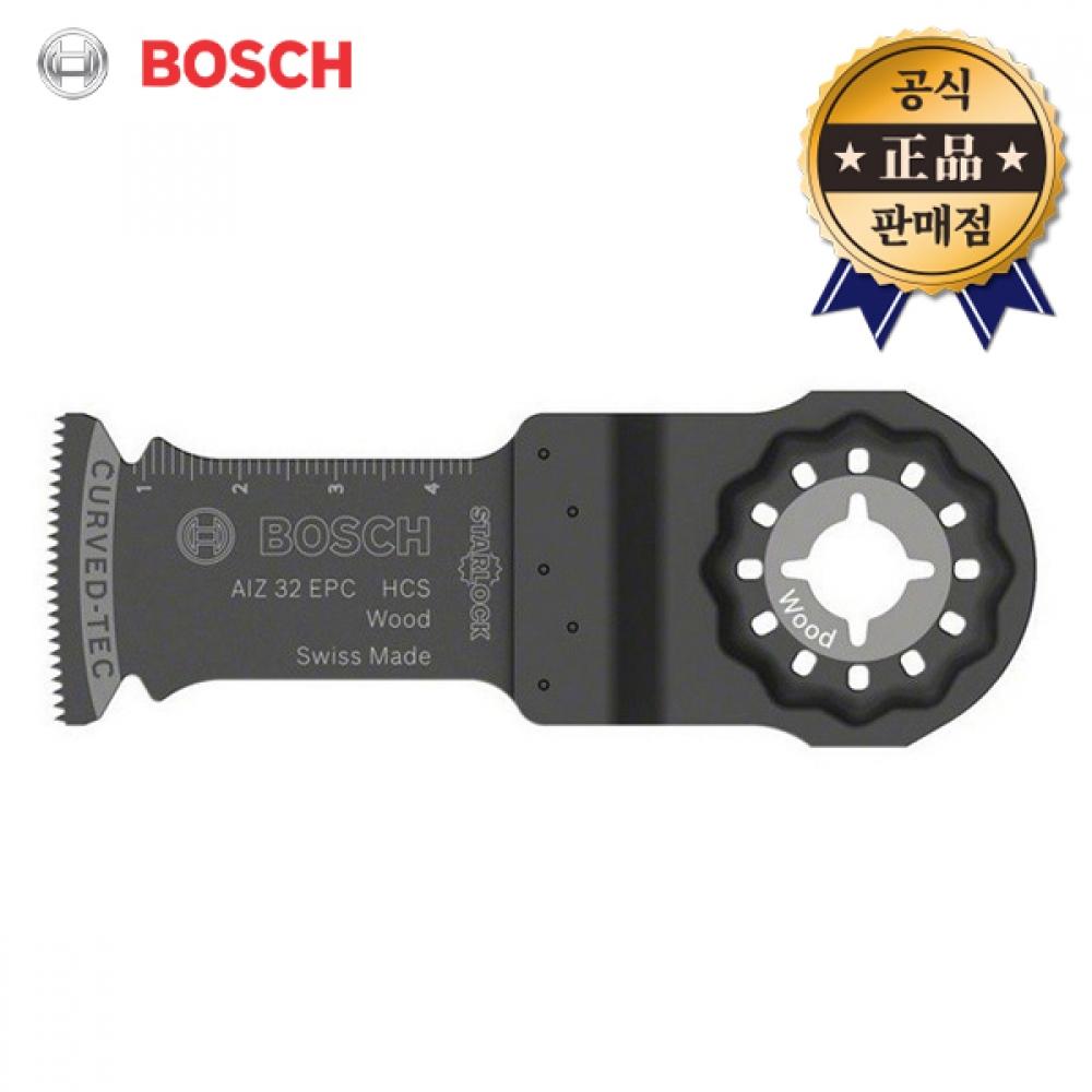 

Биметаллическое погружное полотно BOSCH AIZ32EPC, универсальное режущее полотно для последующей обработки древесины AIZ32EC