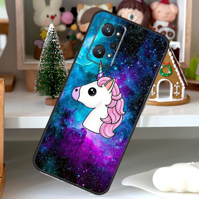 Cute Rainbow Unicorn For OPPO Realme C55 C35 C33 C31 C30 C25 C21Y C11 GT Neo 5 3T 2T Realme 10 9 11 Pro Plus Case