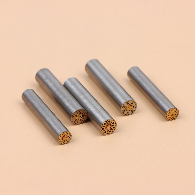 5/6mm Brass Mosaic Fastener Pins Rust Resistant for Custom Knife Handle Assembly & Repair Work