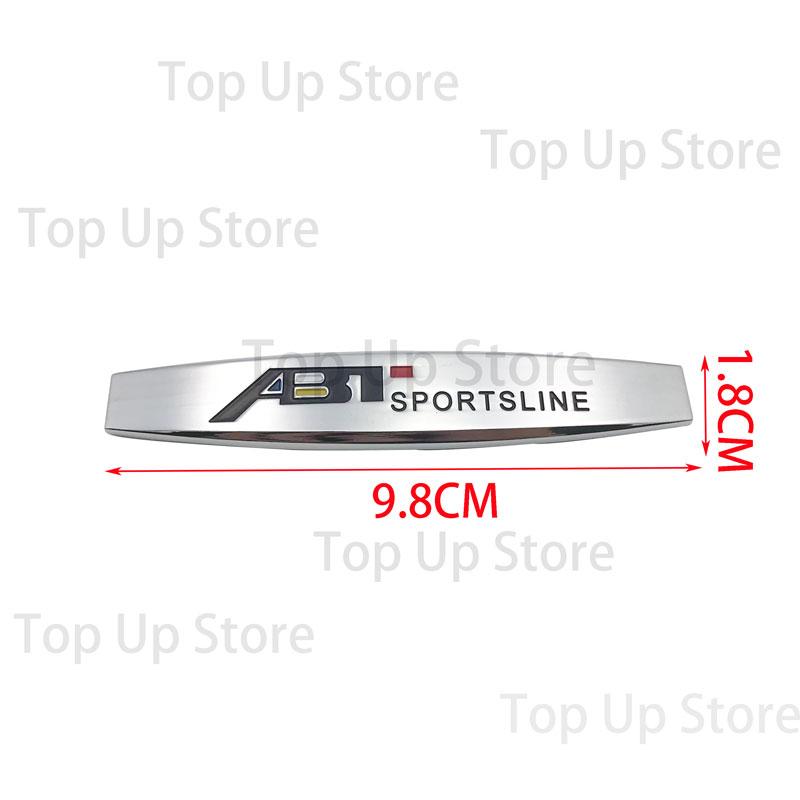 3D Metal Car Styling ABT Sportsline Emblem Sticker Badge For A3 A4 A5 A6 A7 A8 S2 S3 S4 S5 RS Q8 Body Decoration