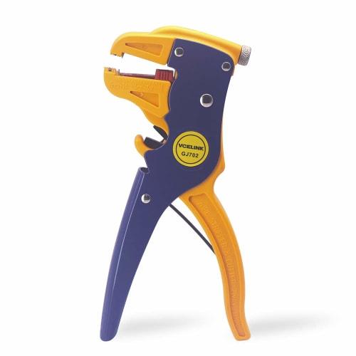 VCELINK GJ702 Automatic Wire Stripper & Cutter, Strips and Cuts Wire, Adjustable Size, High Precision, for Solid and Stranded Wires
