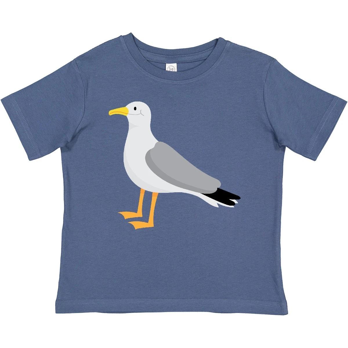 

Inktastic Funny Seagull Bird Baby T-Shirt Gull Animals Ocean Beach Infant Tees 110