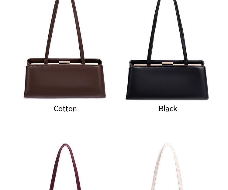 Women's Retro Minimalist Underarm Baguette Bag: Trendy Korean-Style Handbag