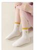 Girls’ Boneless Cotton Mid-Calf Socks - Breathable, Deodorant, Spring/Autumn Style