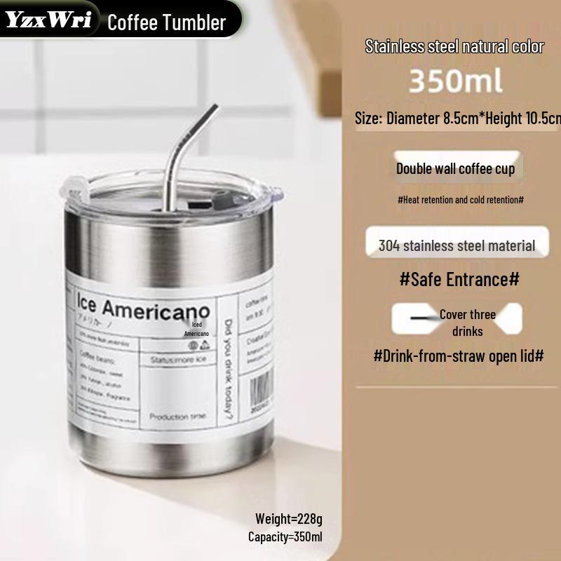 Изолированная чашка для айс американо из нержавеющей стали 304 с вакуумной двухслойной конструкцией Standard