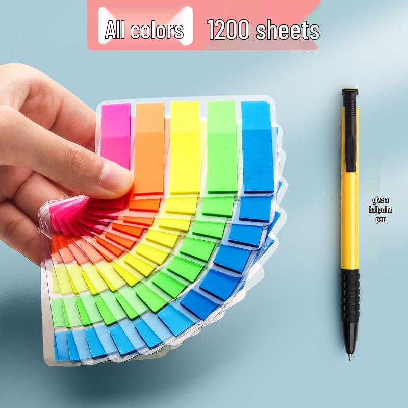Transparent Writable Index Tabs for Students: Sticky Notes & Page Markers