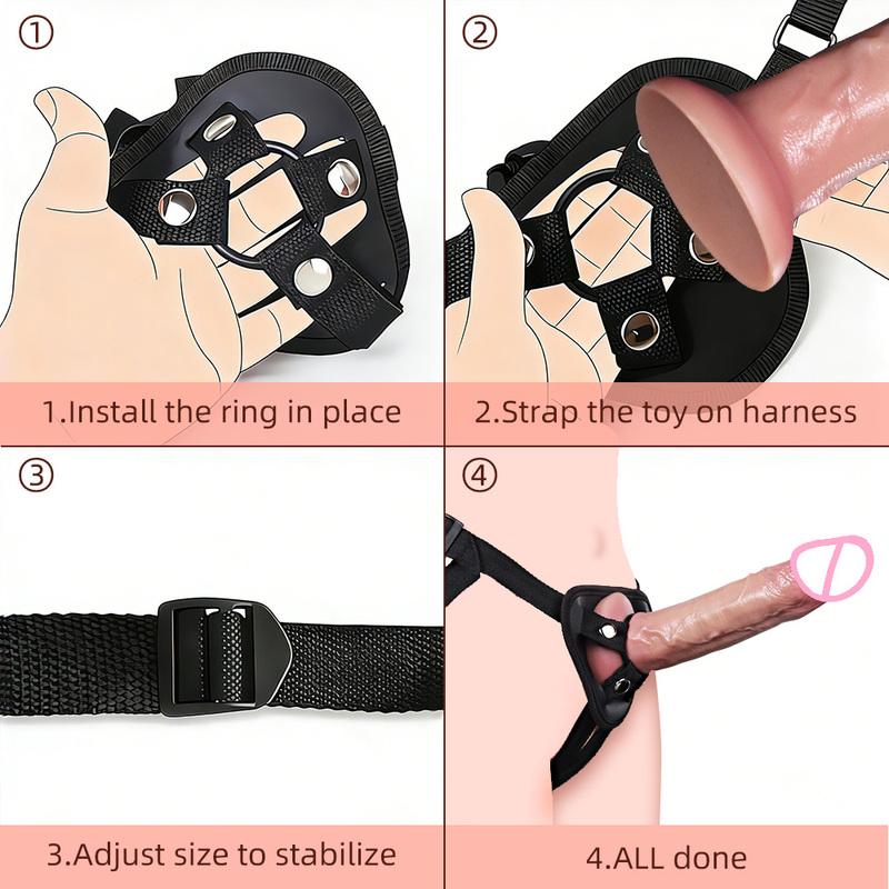 Dildo Sex Toys for Women Wearable Strapon Dildo Realistic Silicone Anal Plug Soft Penis with Suction Cup Adult Masturbator