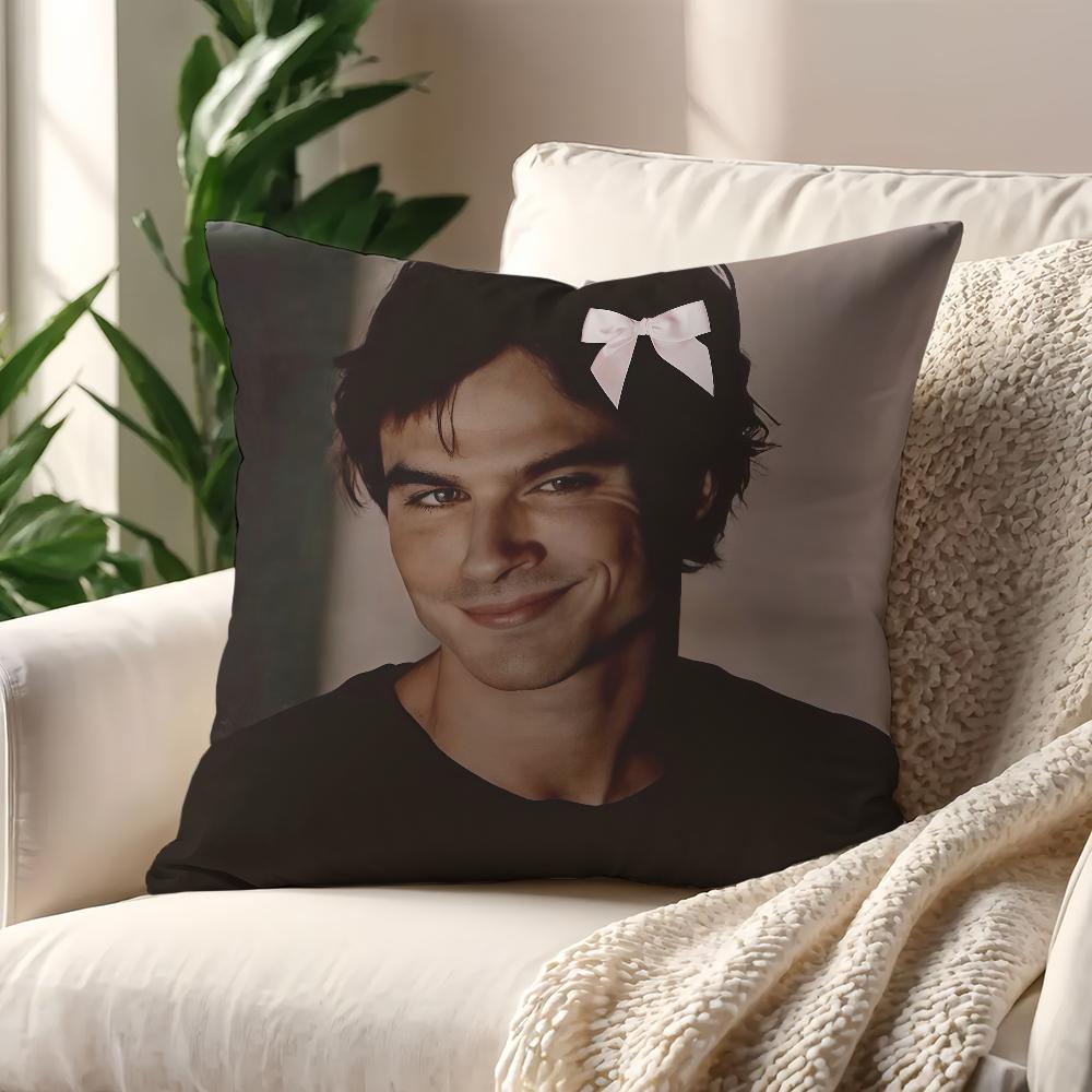 Дамон Сальваторе Дневники Вампира Наволочка Для Подушки Печать Диван Украшение Дом Машина Комната Магазин Офис NordicSimplicity 30cmx30cm