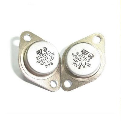 2 paar 2N3055/MJ2955 NPN PNP-vermogenstransistoren TO-3 ST 2N3055 + MJ2955 TRANSISTORS 60V 15A TO3 4PCS