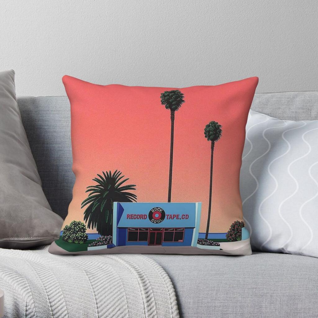 Hiroshi Nagai Rock Soul Pillowcase Polyester Linen Velvet Creative Zip Decorative Throw Pillow Case Car Cushion Case