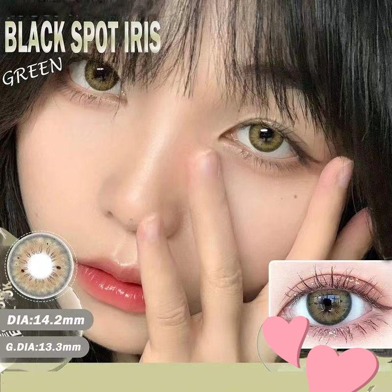 Mill Creek 2PCS Cosmetic Contact Lenses 14.2MM Iris 4 Color Contact Lenses Comfort Soft Natural Cool Eye Yearly Use Beauty Pupli 0 Grade