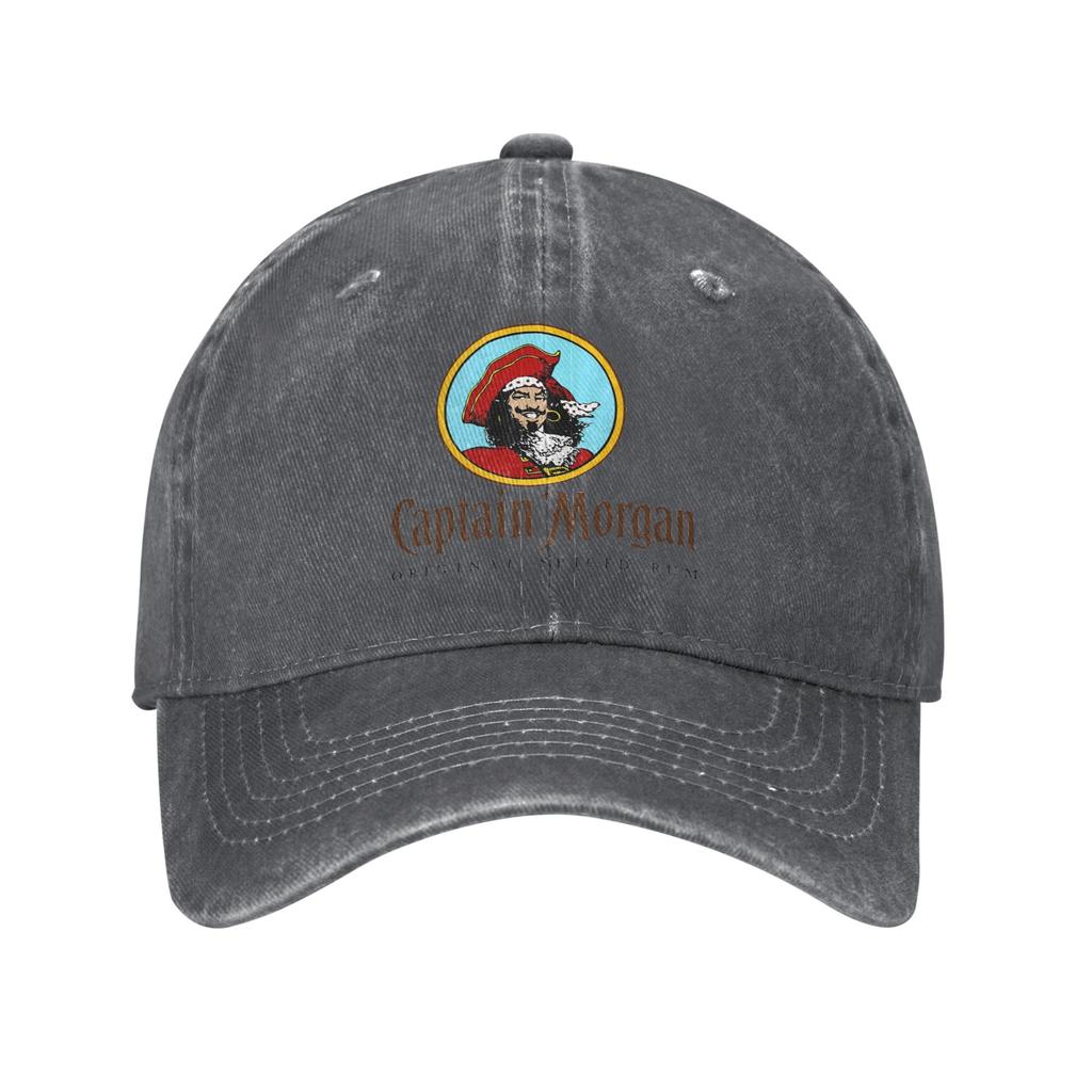 Kapitan Morgan Dżinsowa Czapka Codzienne Czapki Baseballowe Regulowana Czapka Letnia Unisex Czapki Baseballowe