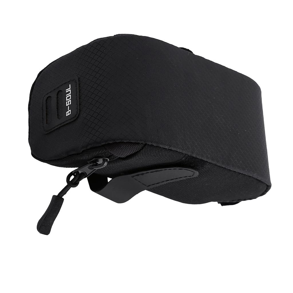 Saddle Bag Rear Seat Storage Tail Pouch Bike Bag For Outdoor Riding Equipment(black)