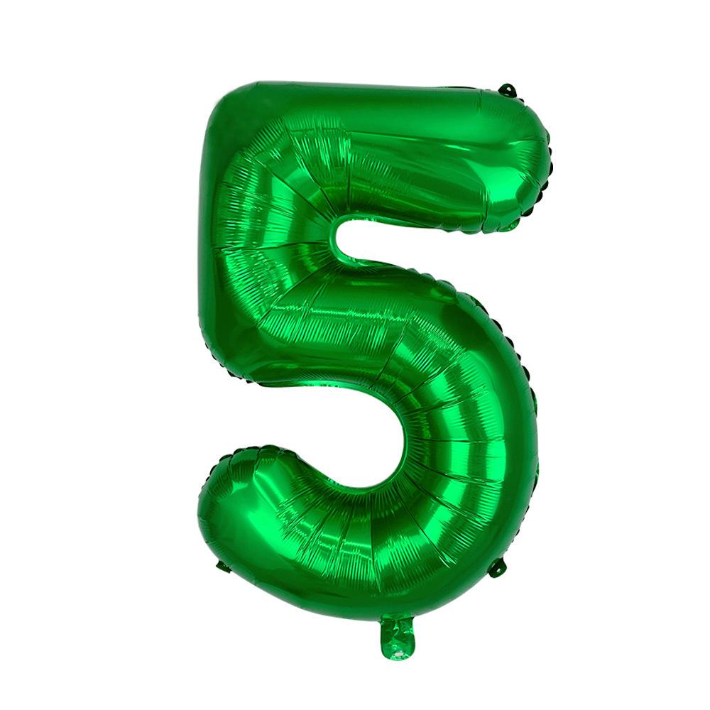 32-Inch Gradient Color Aluminum Foil Number Balloons - US Version
