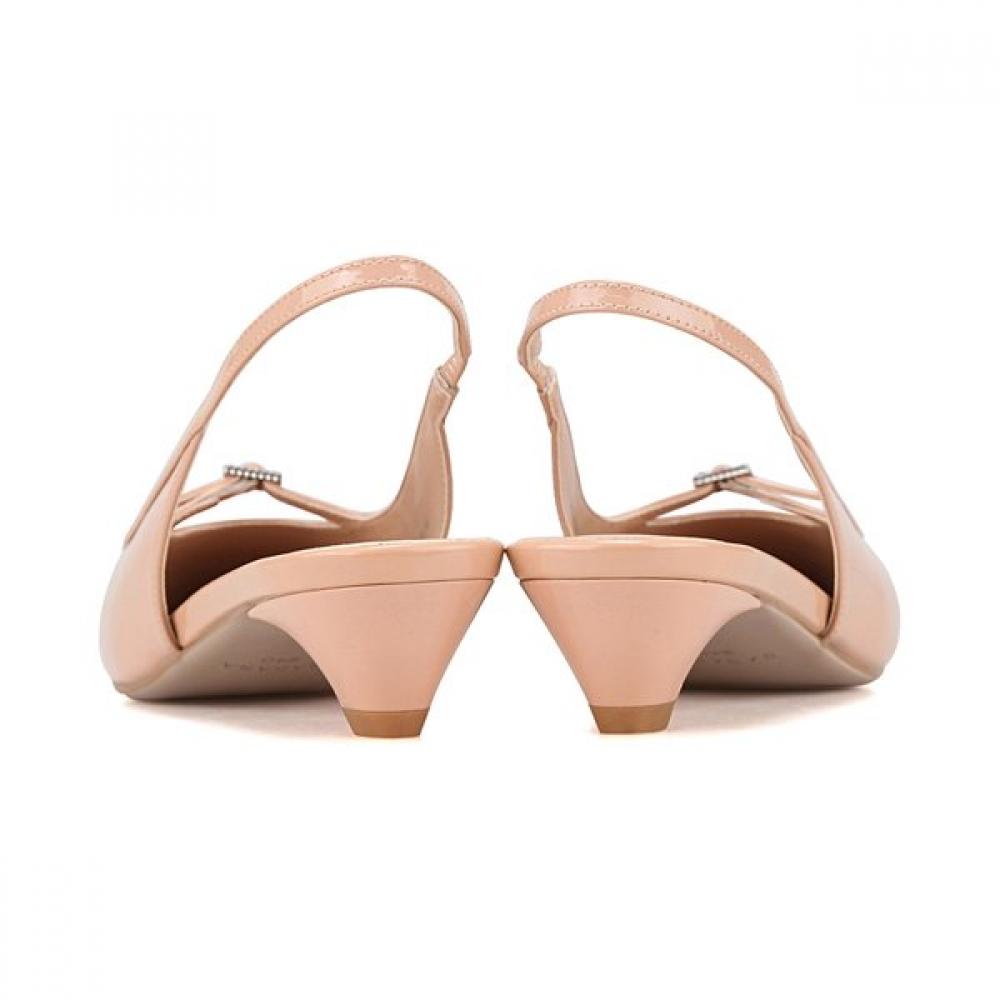 Barbara Leather Patent Dressy Slingback Sandals 3cm 3 Colors Bbj128
