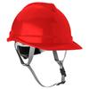 Industrial Helmet with Chinstrap, Red