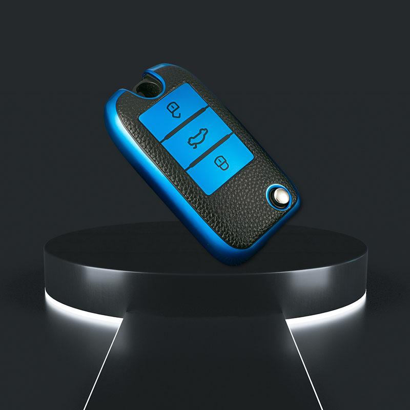 3 Buttons TPU Leather Car Remote Key Case Cover Shell Fob Bag For Roewe RX5 MG3 MG5 MG6 MG7 MG ZS GT GS 350 360 750 Accessories