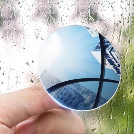 2pcs 360° Rotating Suction Cup Auxiliary Round Mirror Car Wide Angle Blind Spot