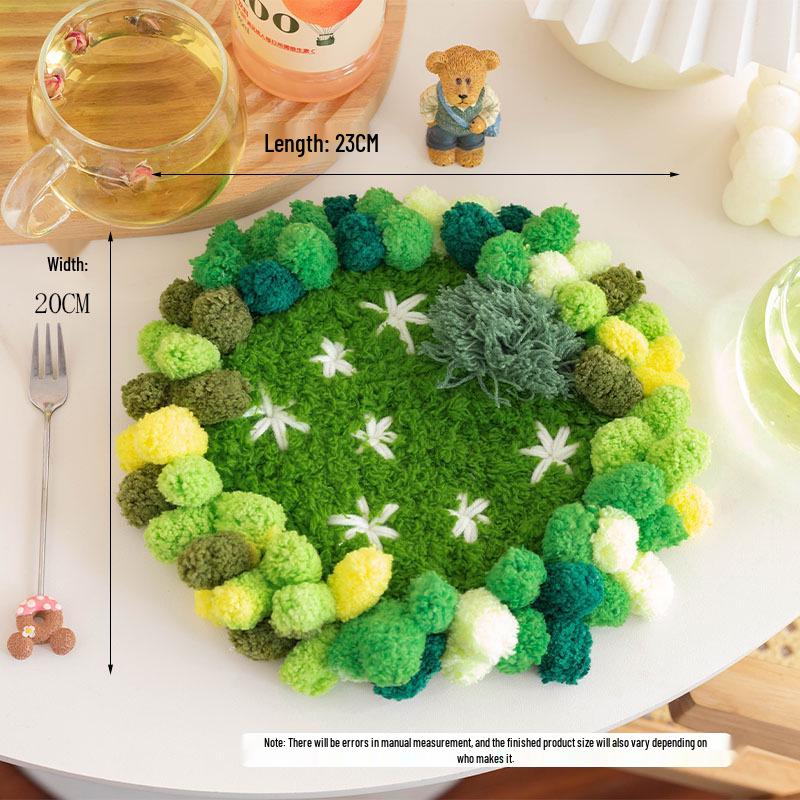 Moss Coaster Rug Kit: Beginner-Friendly Mori Style Doormat Gift Set
