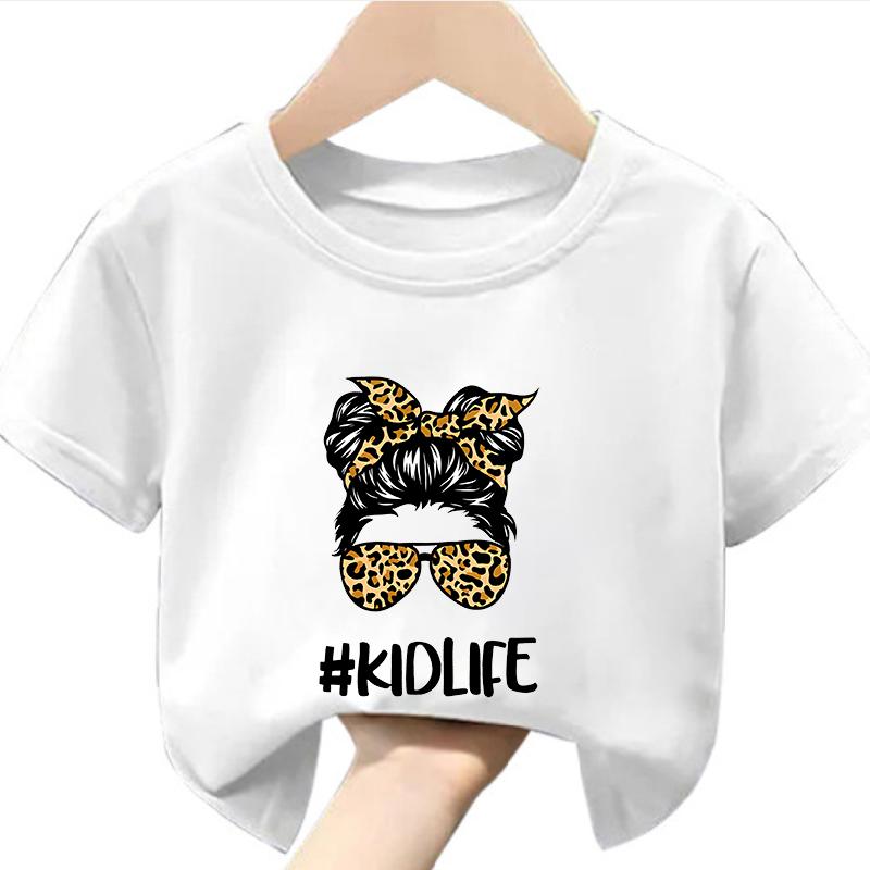 Funny Cute Cartoon African Girl Print Kids Clothes Fashion New Casual Boys TShirts Short Sleeve Soft polyester fabric summer