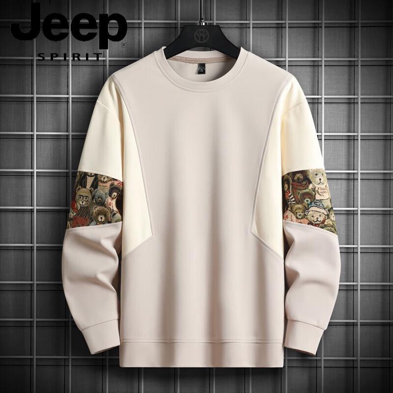 JEEP SPIRIT Men s Casual Crew Neck Sweatshirt 3XL