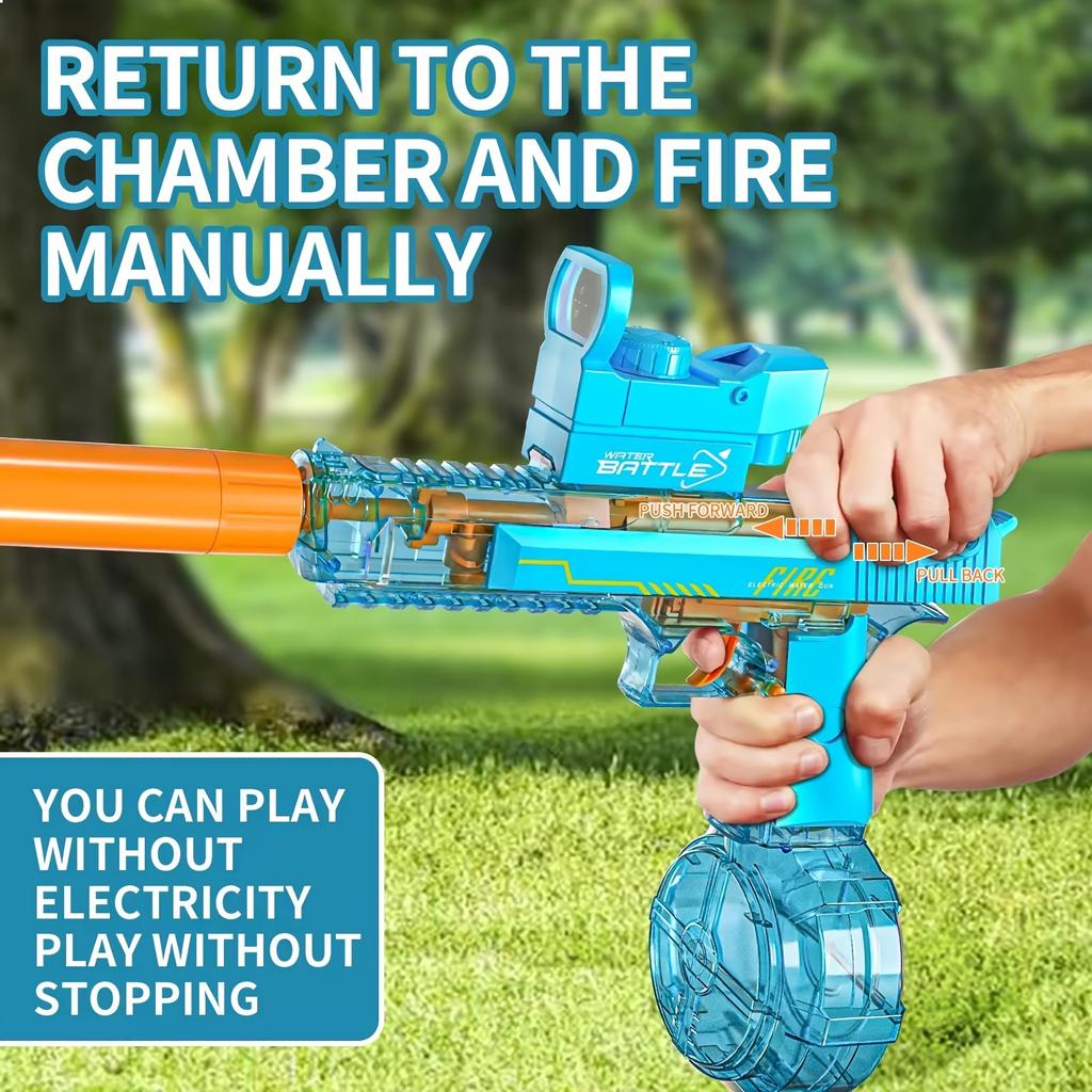 High Quality Rechargeable Toy With Large Water Capacity For Summer Beach Games Spray Water  Electric Ultra-long Range Water Gun