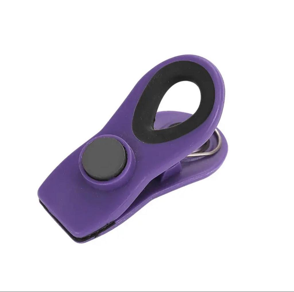 Magnetic Snack Bag Sealing Clips for Kitchen - Moistureproof Refrigerator Stickers & Food Storage Clips