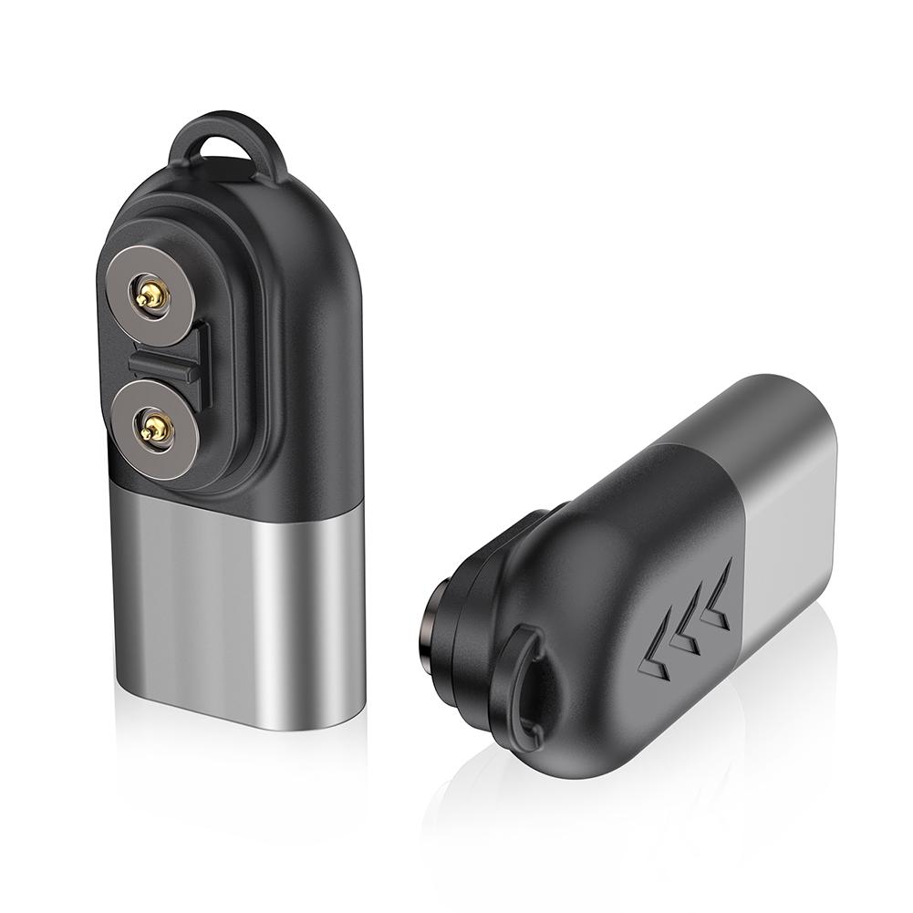 Магнитный адаптер с защитой от перегрузки Магнитный USB C адаптер-зарядное устройство Магнитный зарядный адаптер для фонарей налобных серый