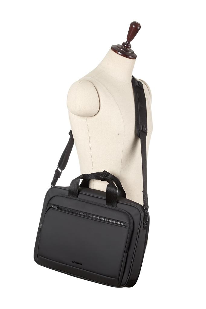 Samsonite Red Briefcase, Business Bag, Made in KoreaDesigned by CANISS, Single Compartment, Large Capacity, Lightweight, with Laptop Storage,