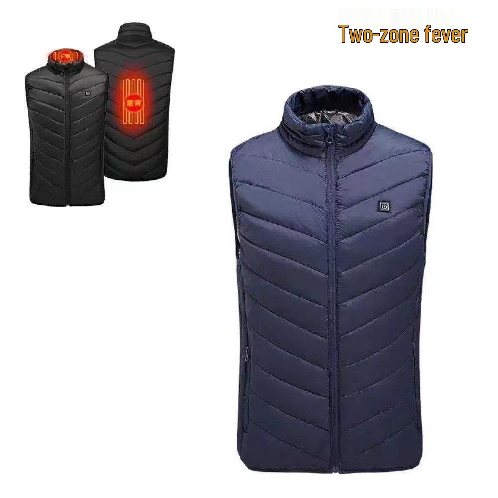 Unisex kamizelka z krótkim rękawem USB z kontrolą temperatury na zimę
