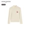 Teenie Weenie Kids Girls' Embroidered Cotton Half-High Collar Top