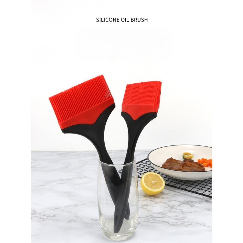 1 Stück Haushalt Backölpinsel Werkzeug Hitzebeständig Pfannkuchen Pfannkuchen Wischmopp Breiter Kopf Kein Haarausfall Lebensmittelqualität Silikon BBQ Pinsel
