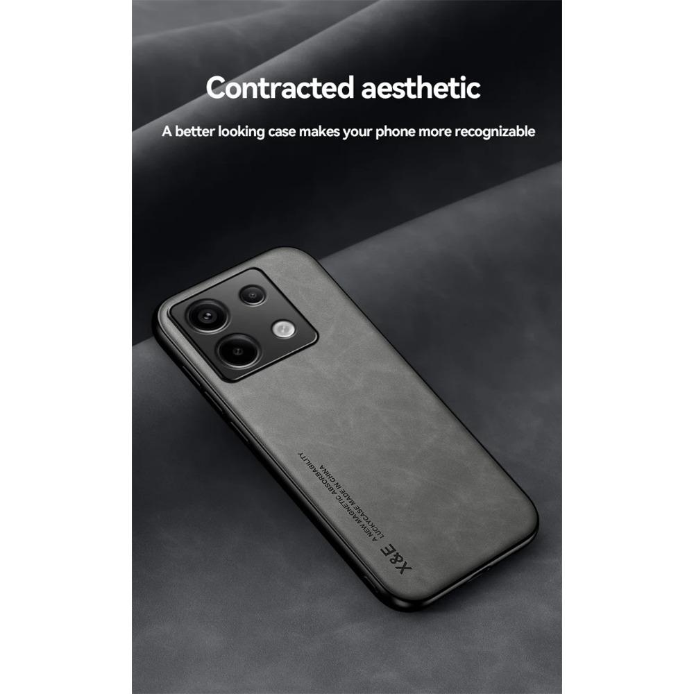 Shockproof Case for Xiaomi Redmi Note 13 Pro 5G Note 13 Pro+ Plus Protective Cover Magnetic Car Holder Phone Textured Business Full Protection