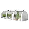 295 x 100 cm Low Tunnel Greenhouse - White