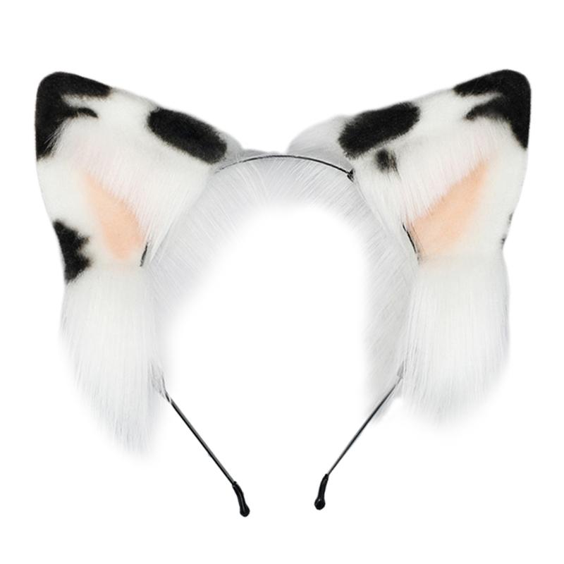 Sexy Foxes Bunny Ear Headband Lolita Cosplay Beast Ears Hair Hoop Anime Cosplay Props Furry Masquerade Party Costume Hairband
