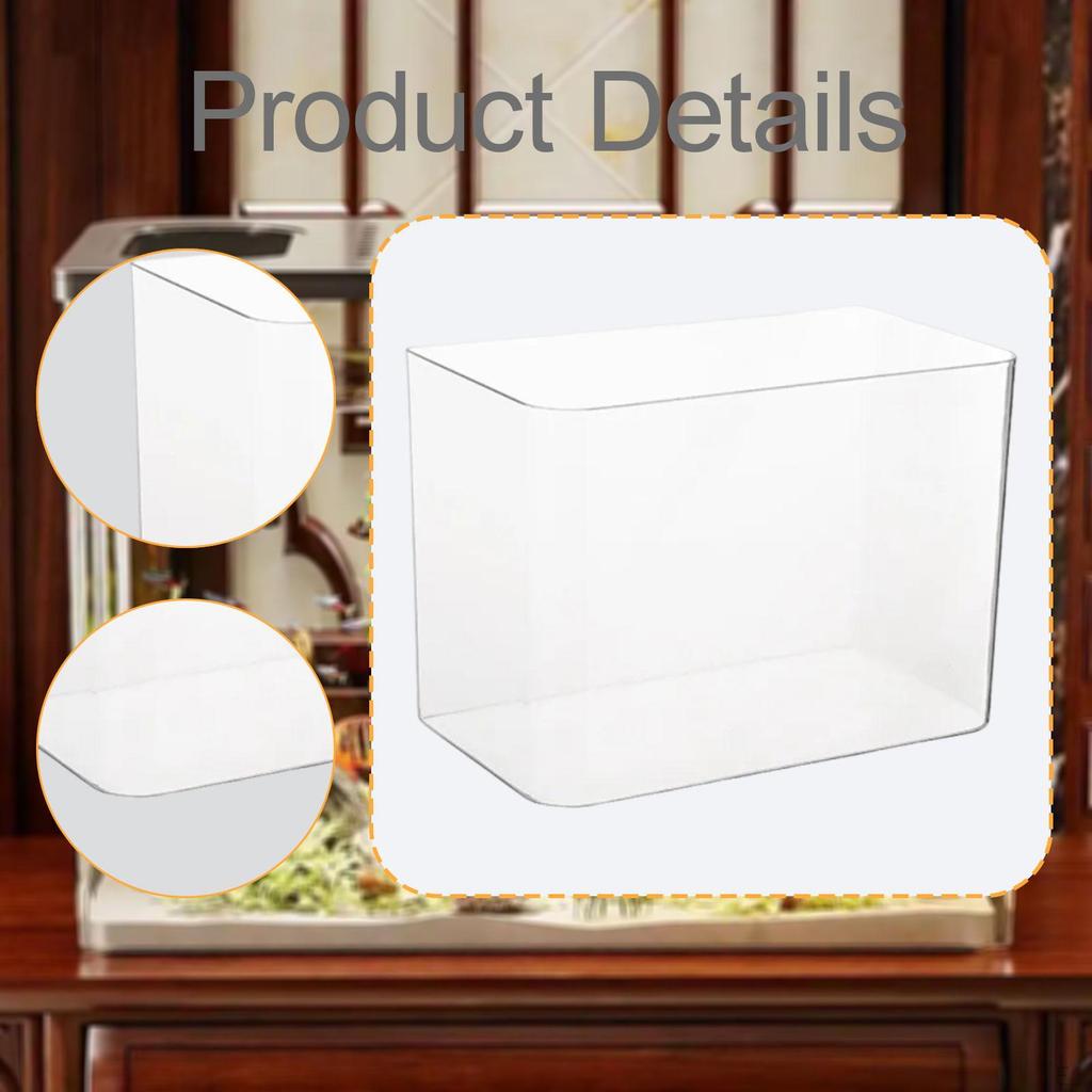 Reptile Tank Terrarium Feeding Box Clear View Supplies Small Fish Habitat for Chameleon Hermit