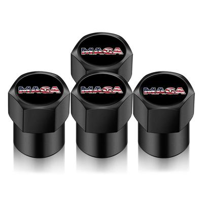 4PCS DIY Universal For MAGA,Make America Great Again, Car Wheel Tire Air Valve Caps, Stem Car Stickers For Cars Motor Auto Accessories Decor Gift