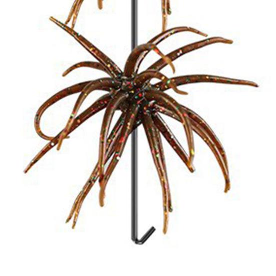 2Pcs 5CM/1.9G TPE Bionic Sea Urchin Lure Floating Simulation Sea Urchin Artificial Bait Shore River Lake Saltwater Fishing Fuzzy Soft Lure Bass