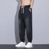 Men's Ice Silk Jeans with Cuffed Legs, 2026 New Summer Thin Style, American Style Work Pants, Casual Trousers for Men