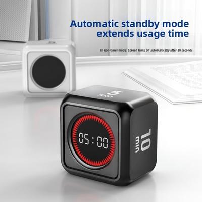 Gravity Sensor Gravity Sensing Timer 4 Preset Time LED Display Cube Timer USB Rechargeable Cube Shape Visual Flip Timer
