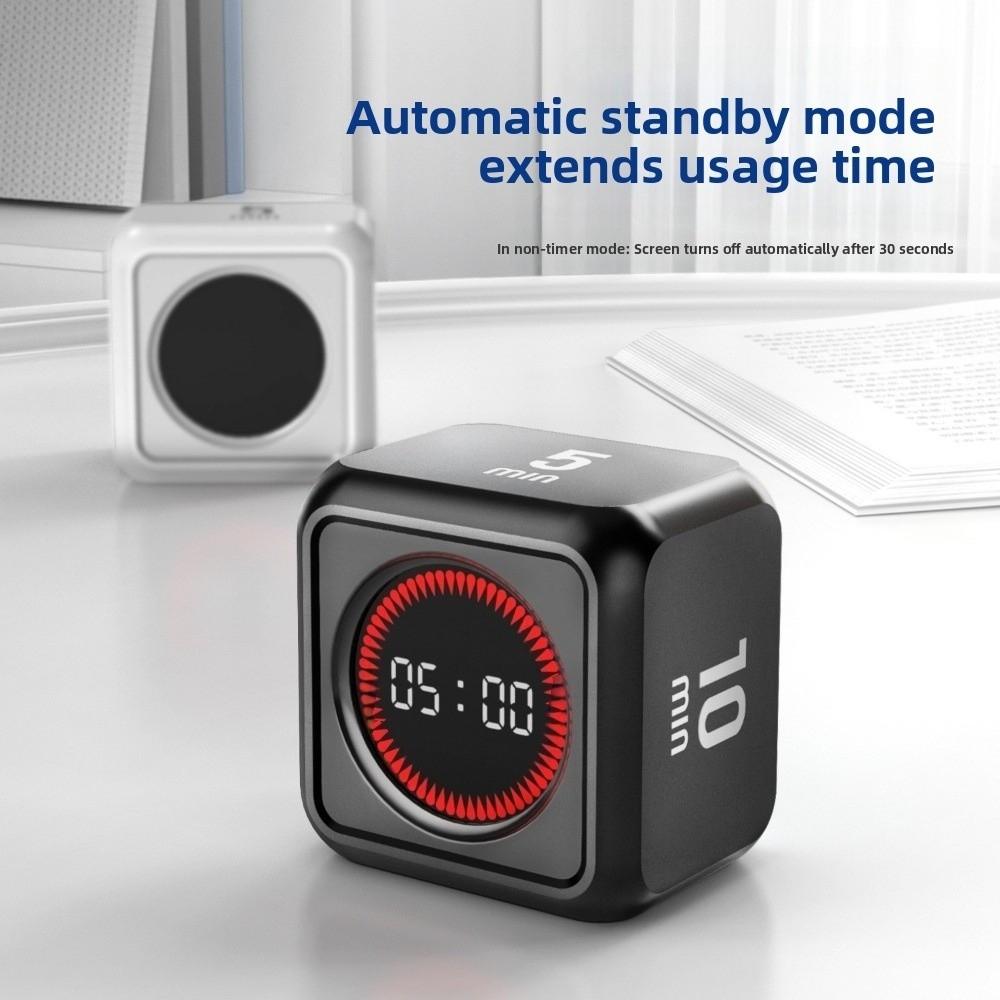 LED Display Gravity Sensing Timer 4 Preset Time Cube Timer Smart Countdown Timer  Study Timer