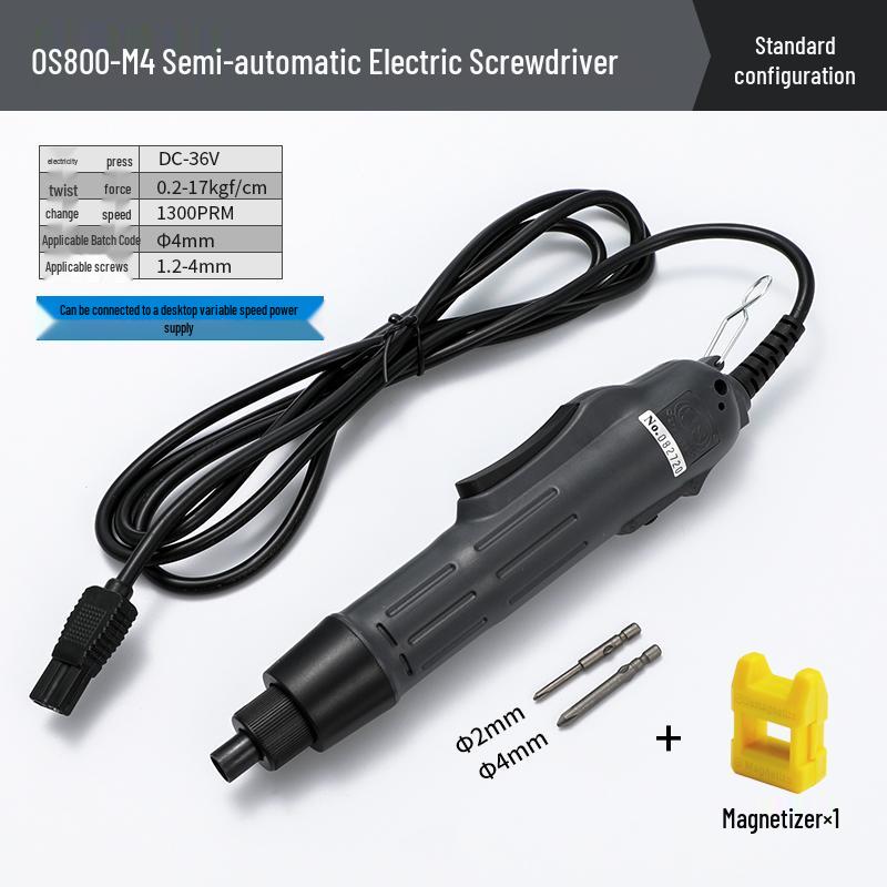 Oushen 801800 Electric Screwdriver Set with High-Quality Motor and Straight Handle for Household Use