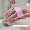 Silicone Body Scrubber Natural Bristles Skin Exfoliator Scrub Shower Sponge Brush Silicone Bath Shower Brush