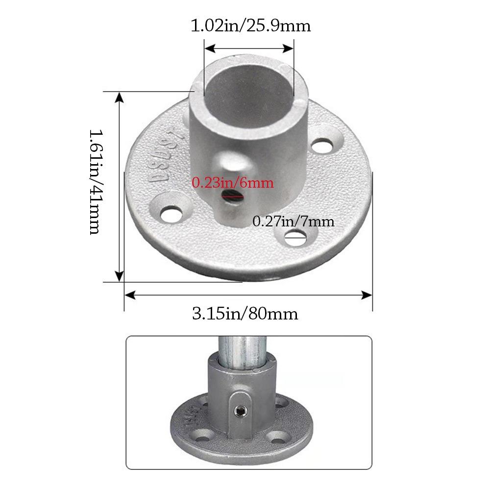 Fixed buckle Frame Fasteners Aluminum Alloy Steel Circular Pipe Connector  Steel Tube Shelf