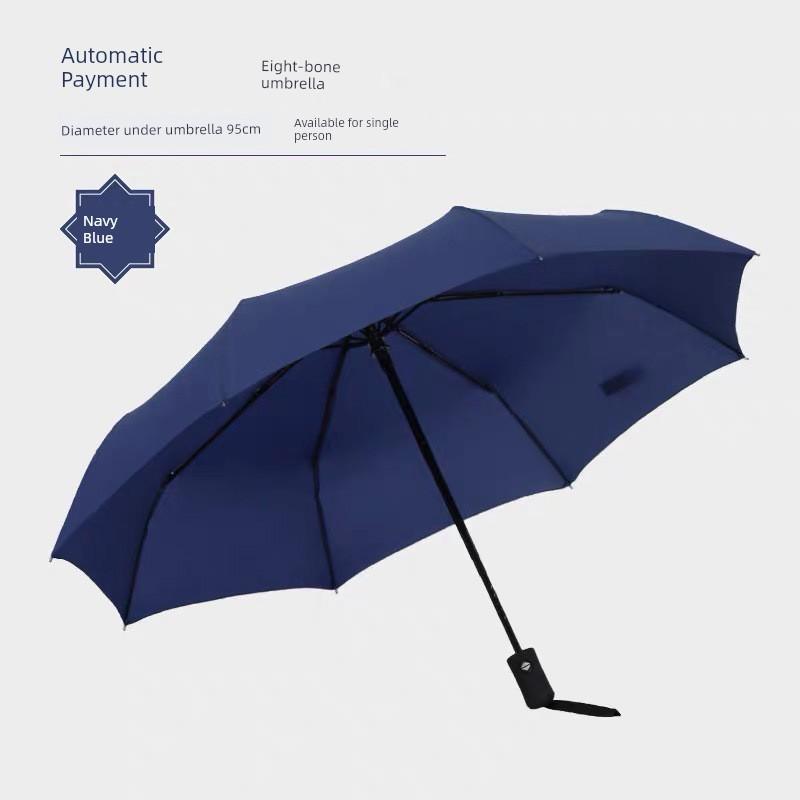 Fully Automatic Business Umbrella, 70% off Foldable, Large Double Umbrella with Ten Ribs, Windproof, Dual-Purpose for Sun and Rain, Suitable for