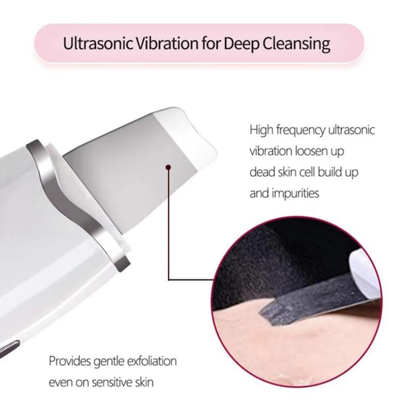 Ultrasonic Skin Scrubber 3 Modes Deep Face Cleaning Peeling Shovel Pore Cleanser for Home Spa Personal Beauty Care