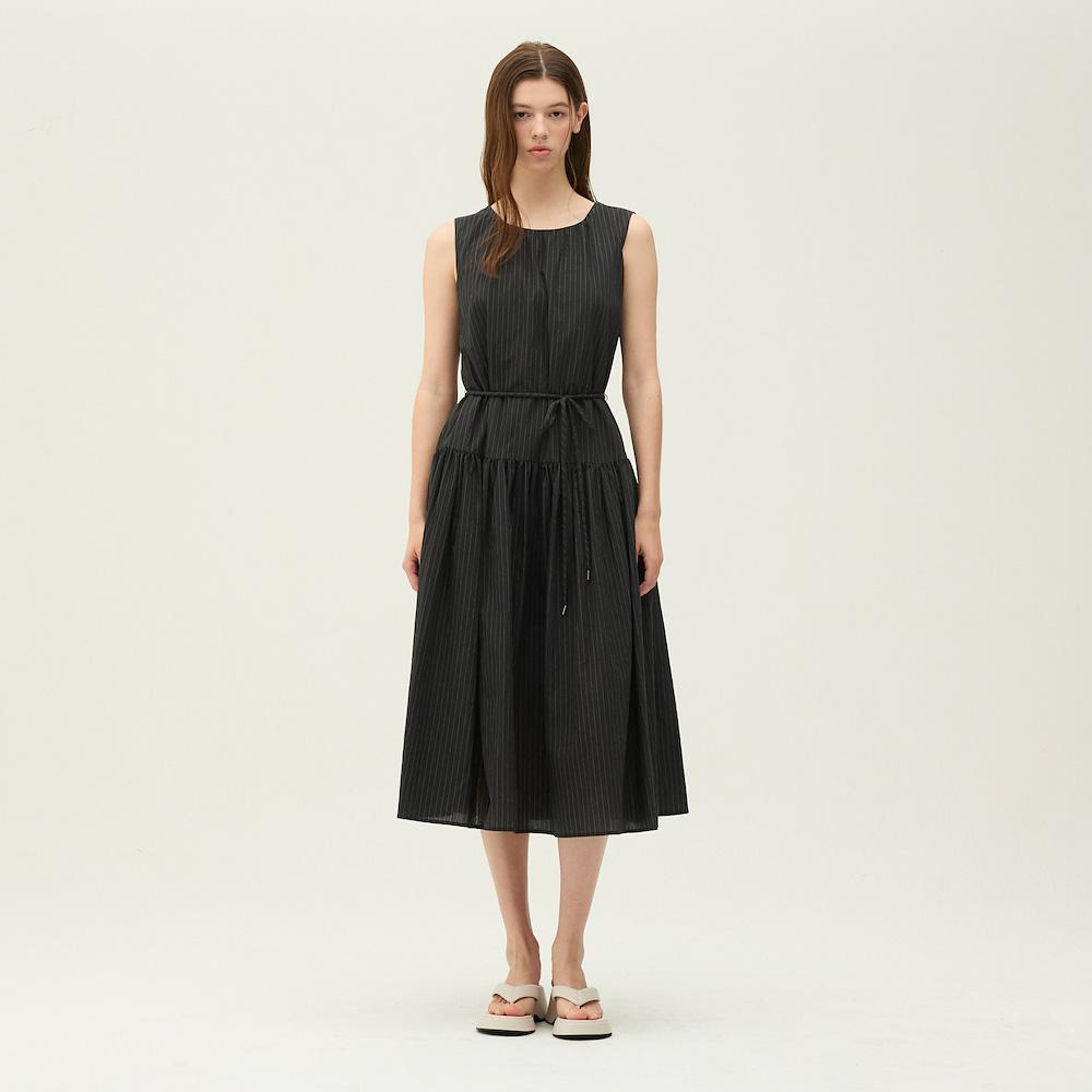 Ibiem Pinstripe Sleeveless Dress Emq5Wop010